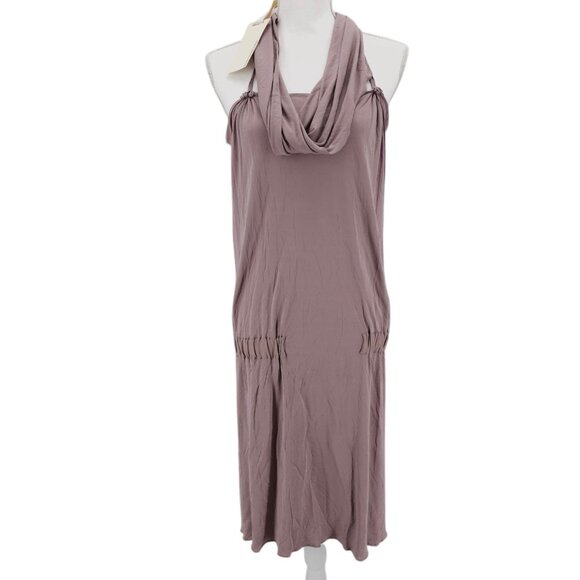 NWT ANNE VALERIE HASH Kelly Dress Parme Light Crepe Mauve Pink Couture MEDIUM - Picture 1 of 9
